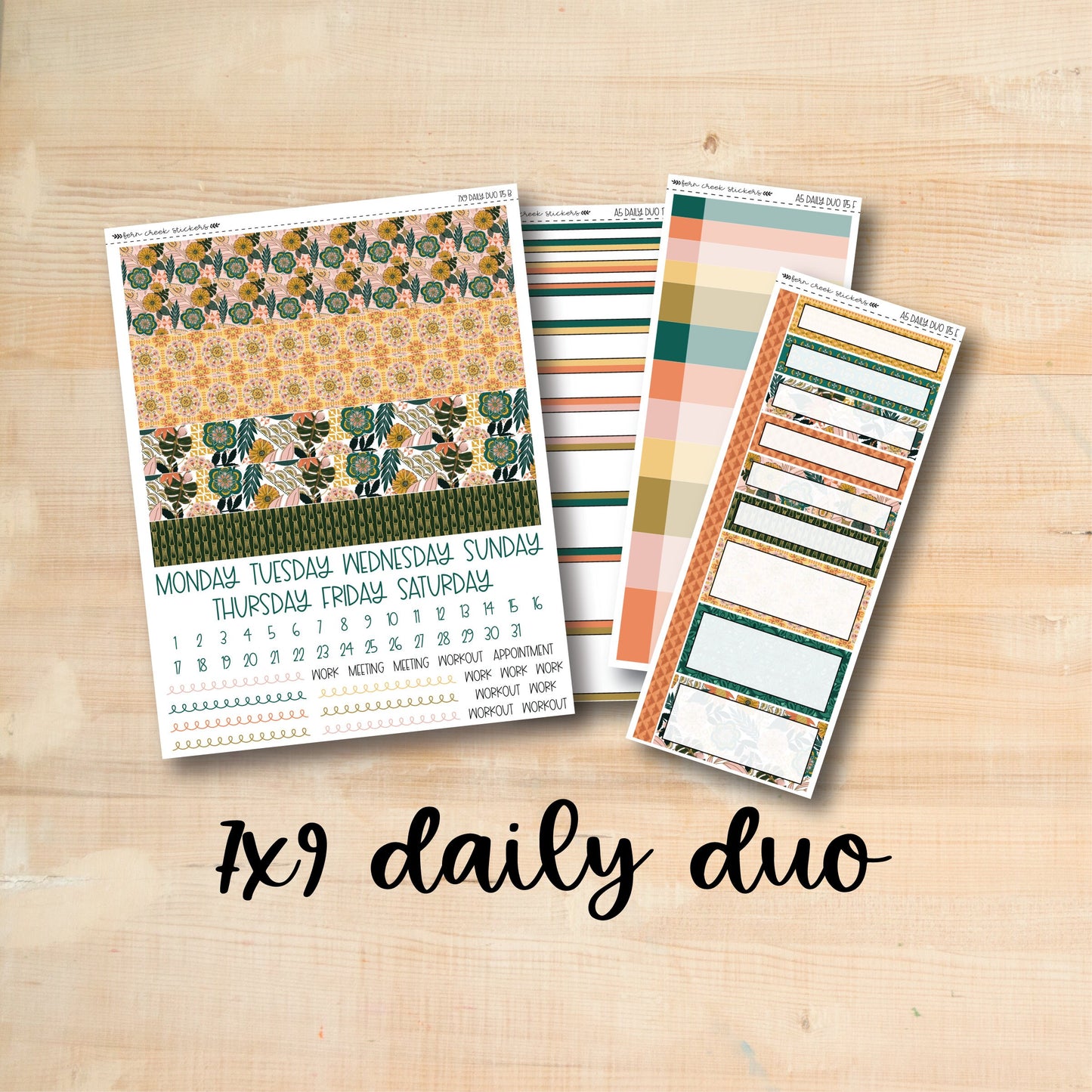 7x9 Daily Duo 175 || BOHO TROPICAL 7x9 Daily Duo Kit