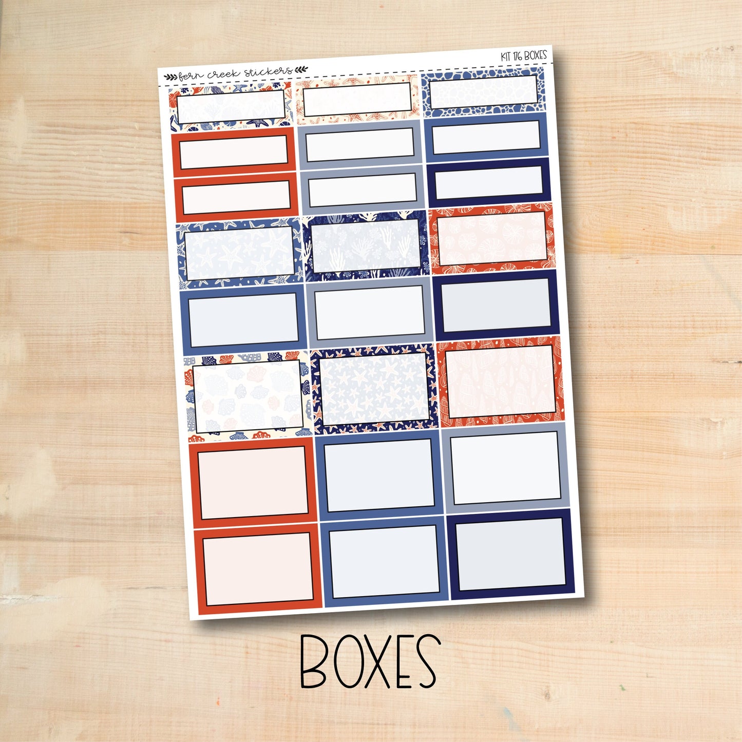 KIT-176 || COASTAL weekly planner kit for Erin Condren, Plum Paper, MakseLife and more!