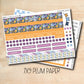 7x9 PLUM-173 || HYDRANGEA 7x9 Plum Paper July Monthly Kit
