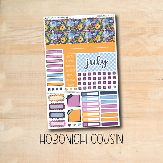 HC-173 || HYDRANGEA July Hobonichi Cousin monthly kit