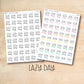 S-D-06 || LAZY DAY script stickers