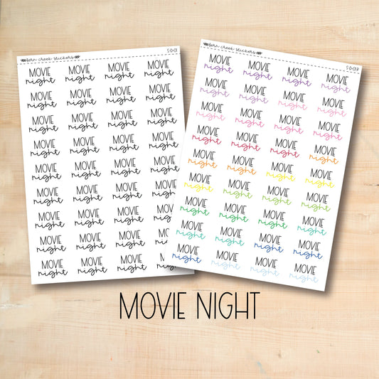 S-D-01 || MOVIE NIGHT script stickers