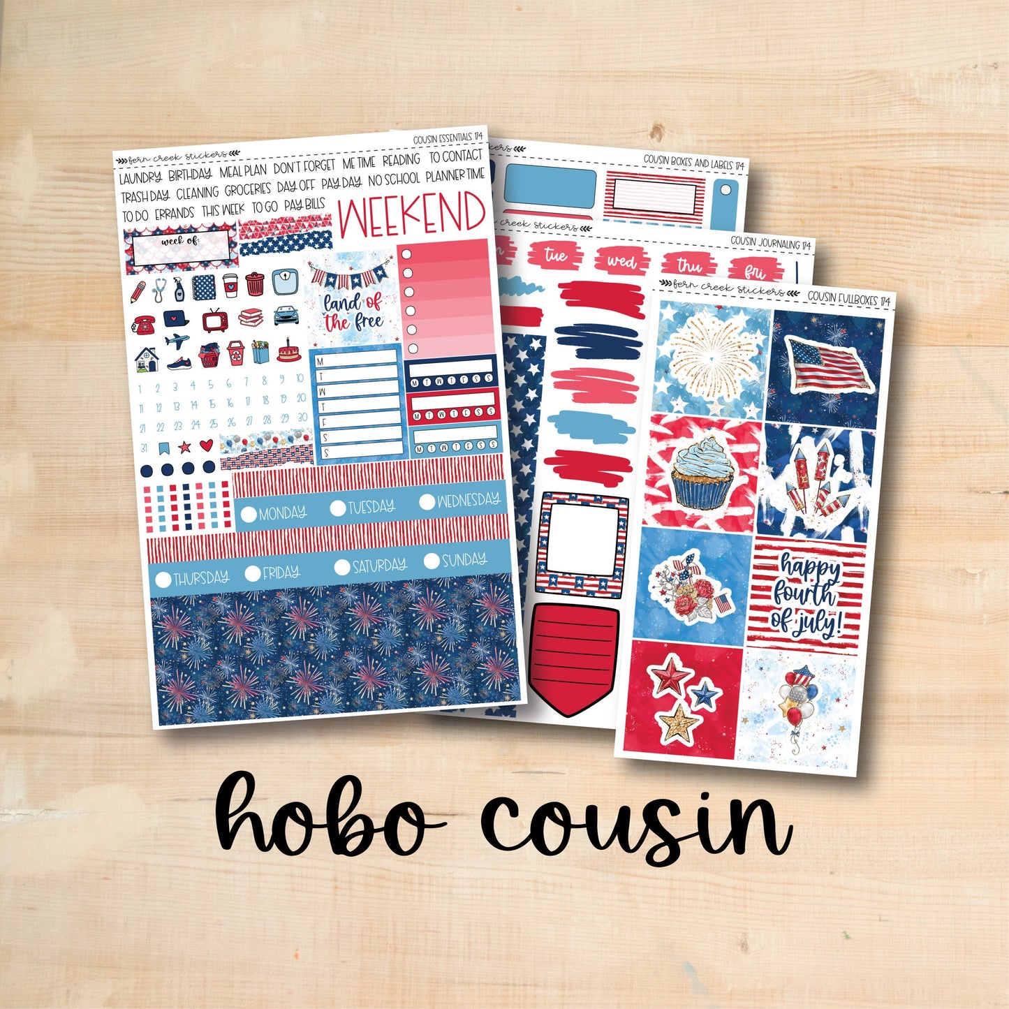 HC Weekly 174 || FIREWORKS Hobonichi Cousin Weekly Kit