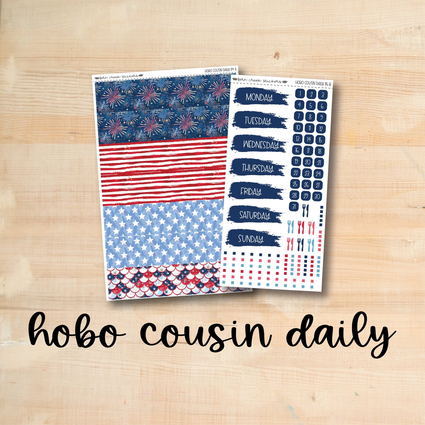 HC Daily 174 || FIREWORKS Hobonichi Cousin Daily Kit