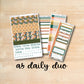 A5 Daily Duo 175 || BOHO TROPICAL A5 Erin Condren daily duo kit