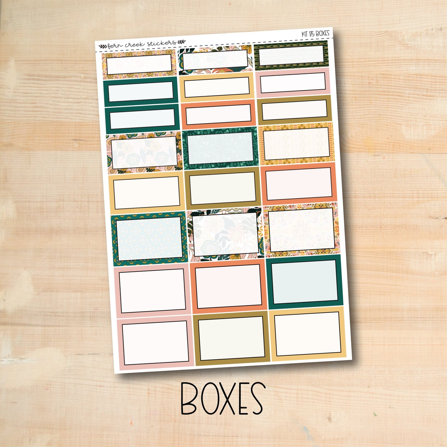 KIT-175 || BOHO TROPICAL weekly planner kit for Erin Condren, Plum Paper, MakseLife and more!