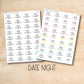 S-D-05 || DATE NIGHT script stickers