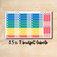 BUDGET-177 || BACK To SCHOOL 8.5x11 budget labels