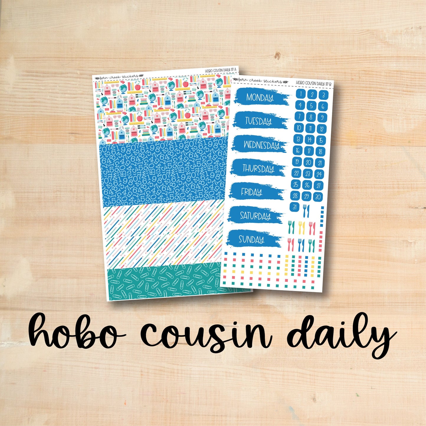 HC Daily 177 || BACK To SCHOOL Hobonichi Cousin Daily Kit