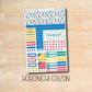 HC-177 || BACK To SCHOOL August Hobonichi Cousin monthly kit