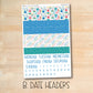 A5 Daily Duo 177 || BACK To SCHOOL A5 Erin Condren daily duo kit