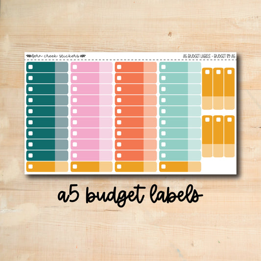BUDGET-179 || SUMMER SUN A5 budget labels