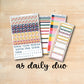 A5 Daily Duo 178 || BEACHY A5 Erin Condren daily duo kit