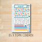 8.5x11 NOTES-177 || BACK To SCHOOL Erin Condren 8.5x11 August notes page