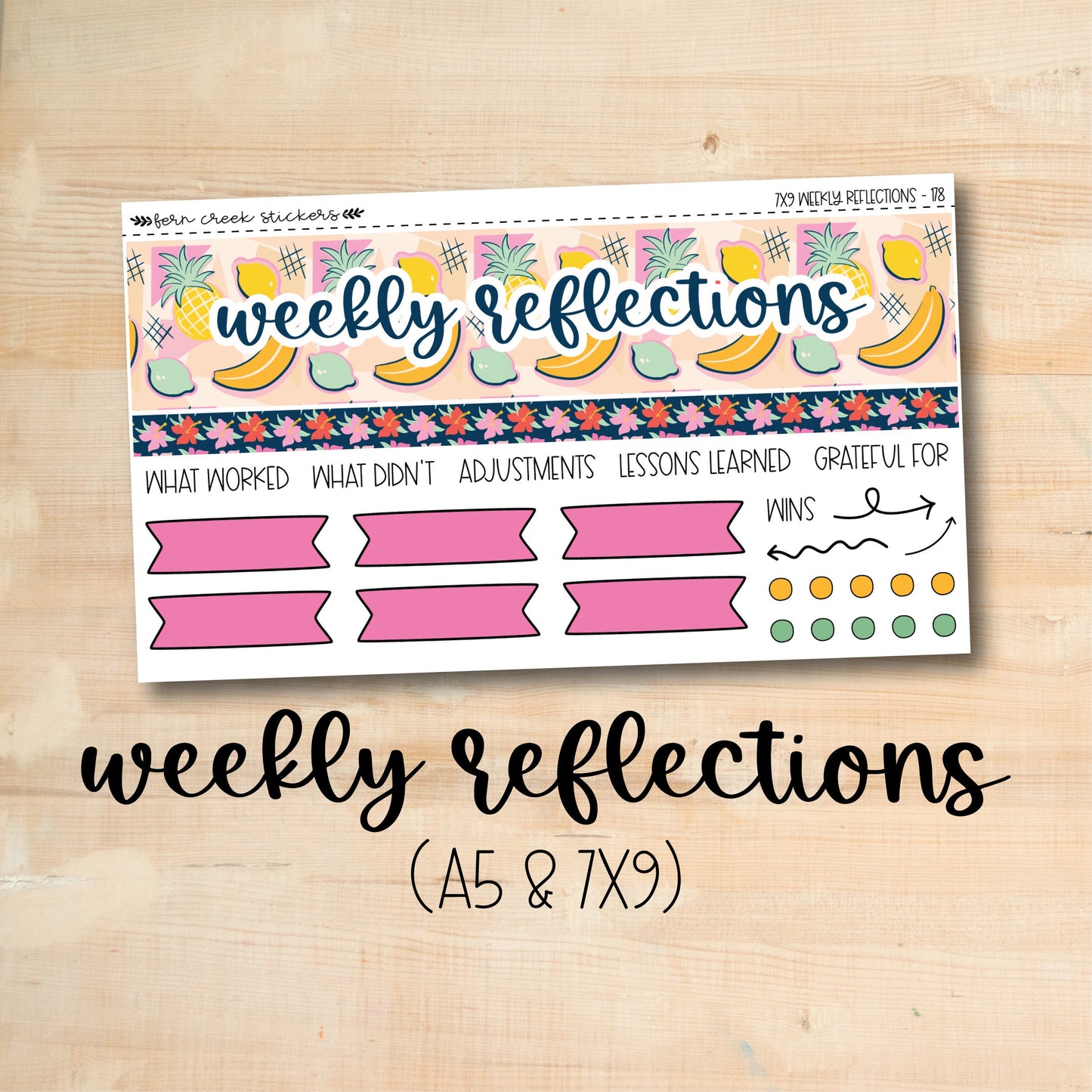 WR-178 || BEACHY 7x9 and A5 MakseLife Weekly Reflections