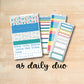 A5 Daily Duo 177 || BACK To SCHOOL A5 Erin Condren daily duo kit