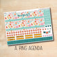 EC A5 179 || SUMMER SUN August A5 Erin Condren monthly planner kit