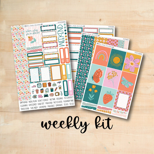 KIT-179 || SUMMER SUN weekly planner kit for Erin Condren, Plum Paper, MakseLife and more!