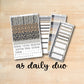 A5 Daily Duo 180 || NEUTRAL SAFARI A5 Erin Condren daily duo kit