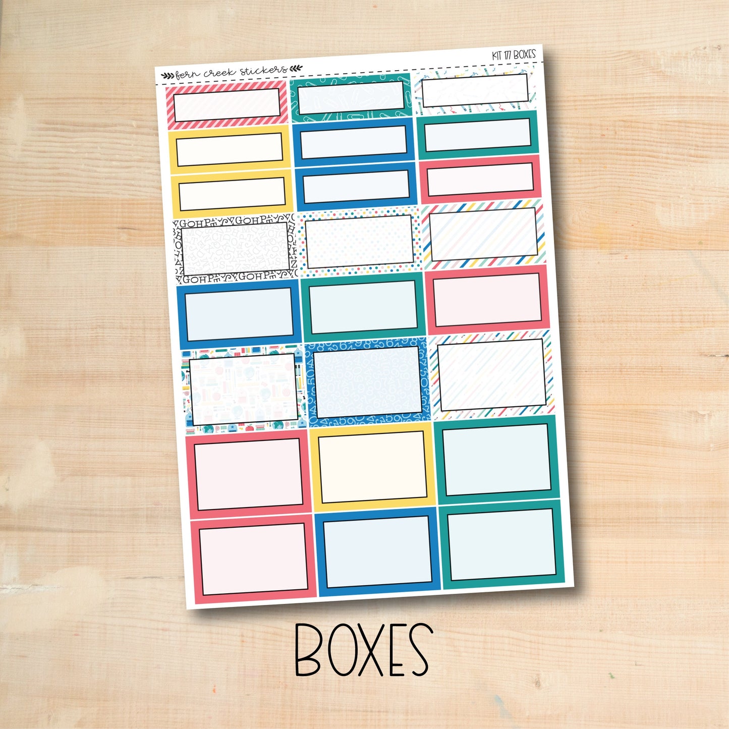 KIT-177 || BACK To SCHOOL weekly planner kit for Erin Condren, Plum Paper, MakseLife and more!