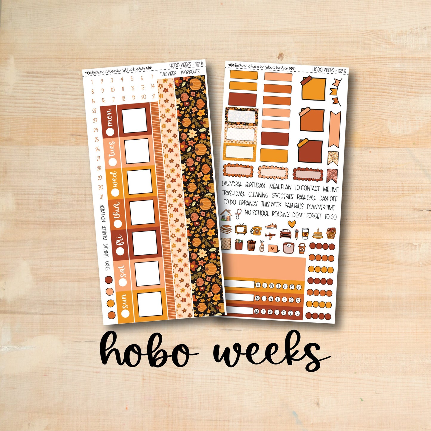 HW 182 || HELLO PUMPKIN Hobonichi Weeks Kit