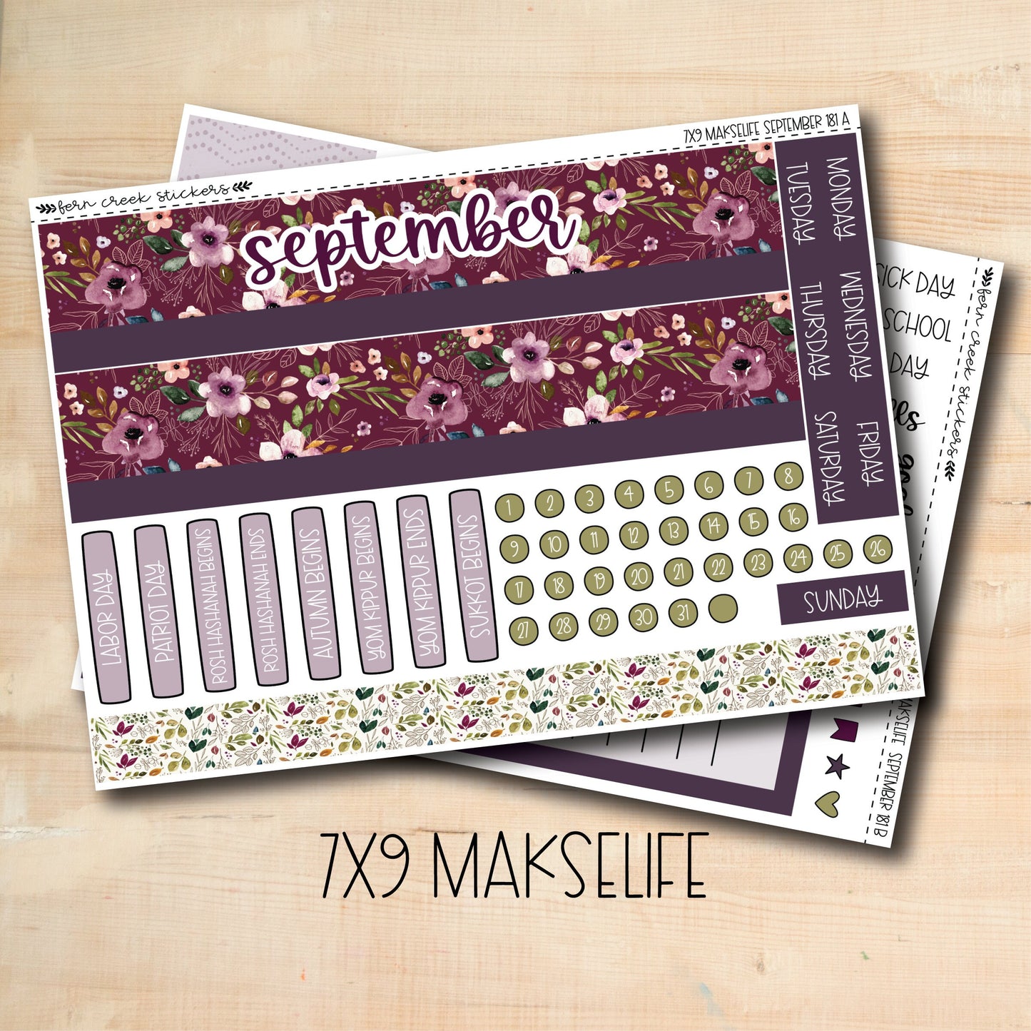 7X9 ML-181 || AUTUMN AMETHYST 7x9 MakseLife September Monthly Kit