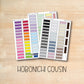 COUSIN-03 || Hobonichi Cousin flag stickers