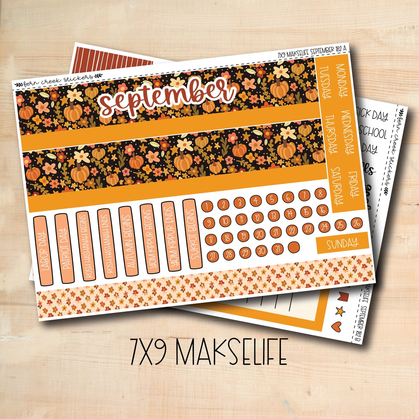 7X9 ML-182 || HELLO PUMPKIN 7x9 MakseLife September Monthly Kit
