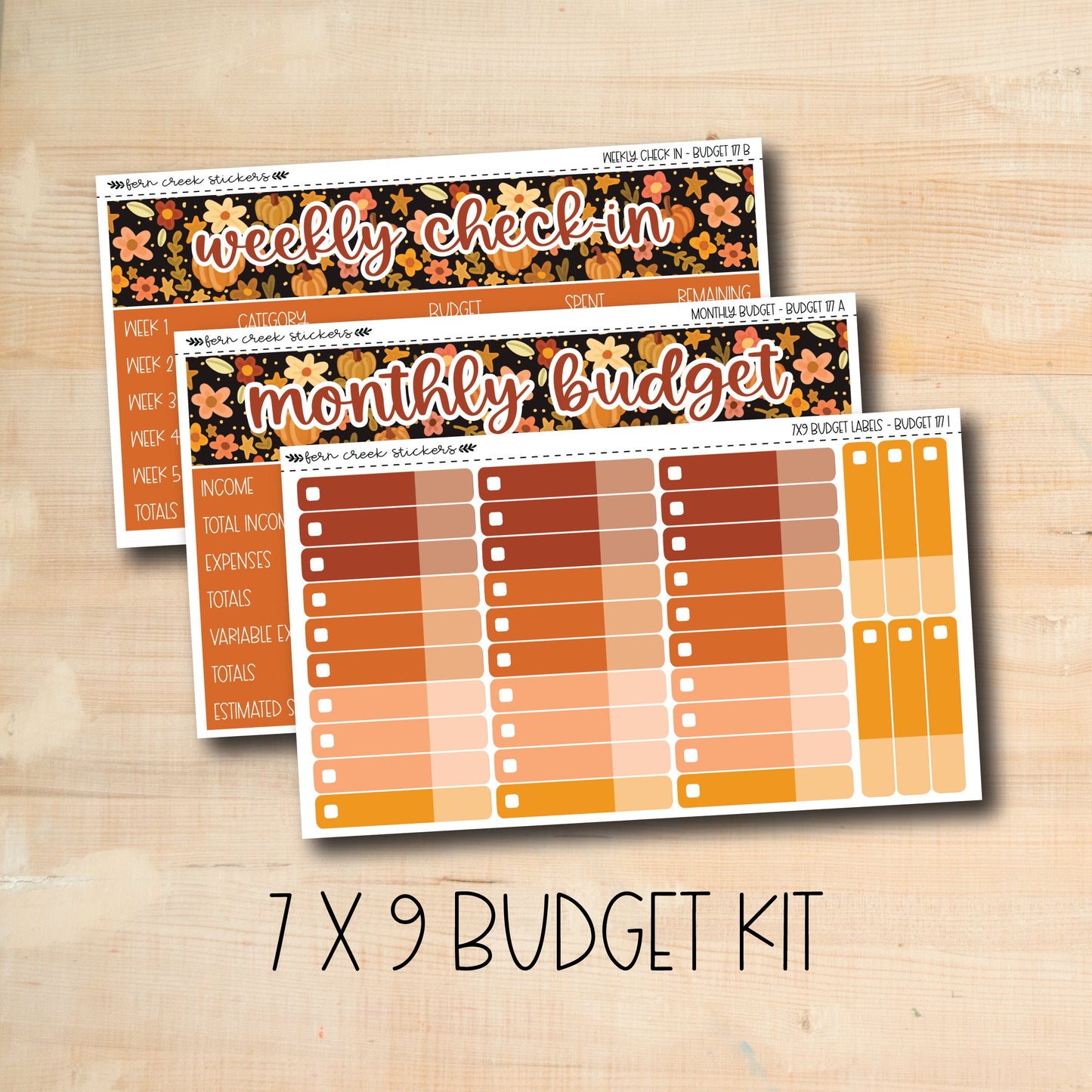 BUDGET-182 || HELLO PUMPKIN 7x9 budget kit