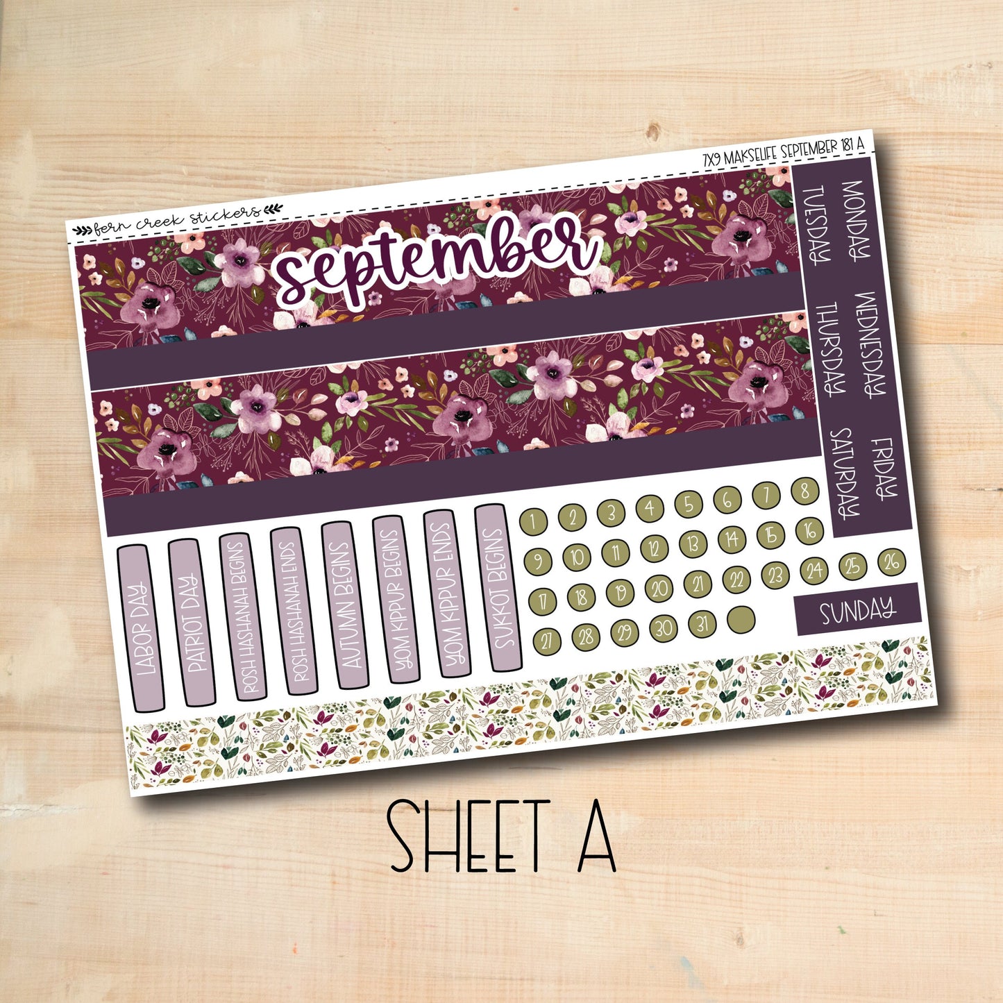 7X9 ML-181 || AUTUMN AMETHYST 7x9 MakseLife September Monthly Kit