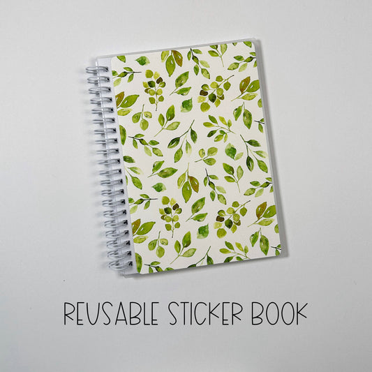 SB-R-LL || Lush Leaves 5x7 Reusable Sticker Book