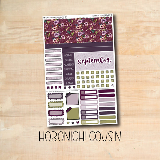 HC-181 || AUTUMN AMETHYST September Hobonichi Cousin monthly kit