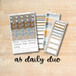 A5 Daily Duo 184 || AUTUMN DREAMS A5 Erin Condren daily duo kit