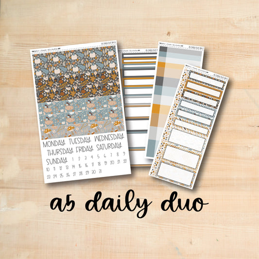 A5 Daily Duo 184 || AUTUMN DREAMS A5 Erin Condren daily duo kit