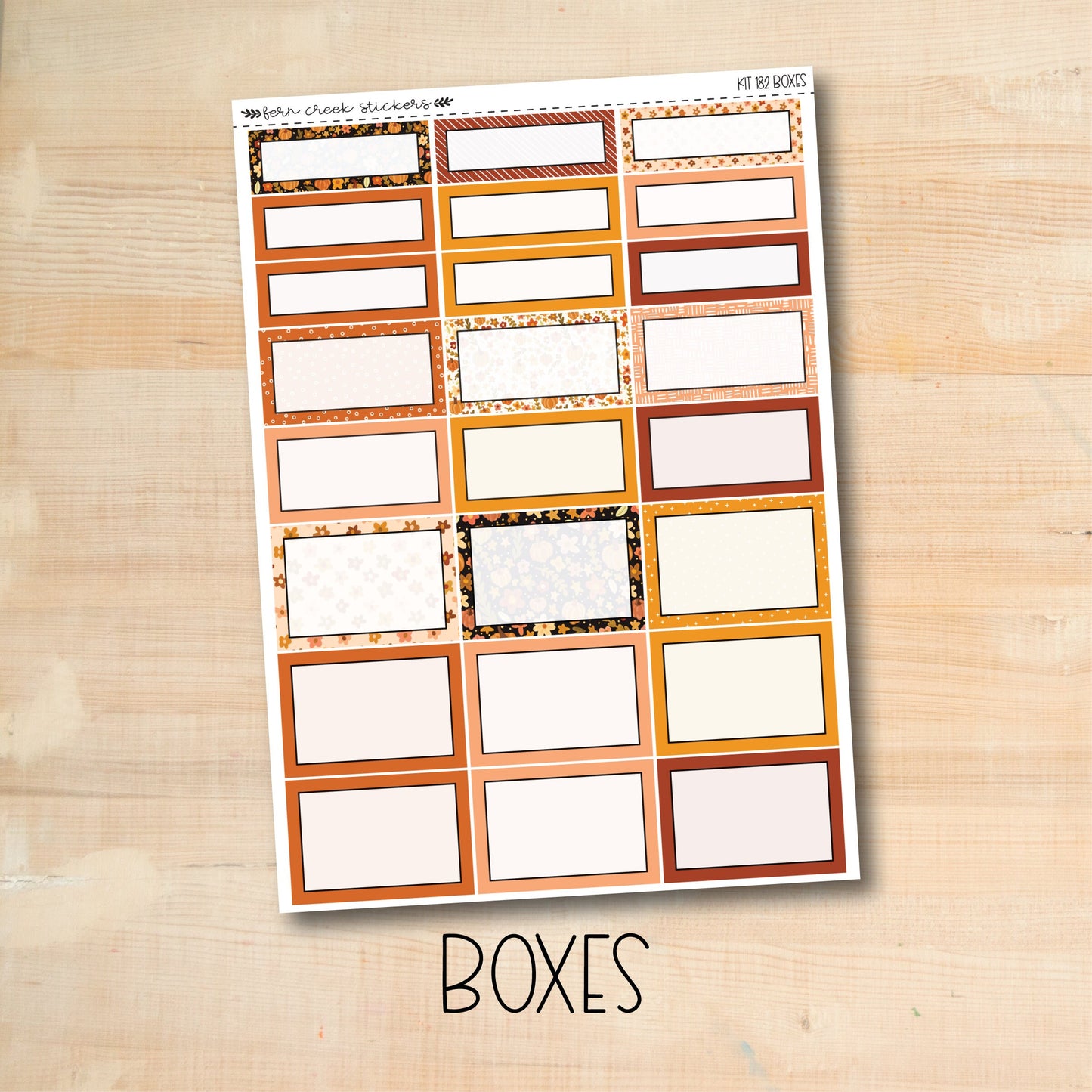 KIT-182 || HELLO PUMPKIN weekly planner kit for Erin Condren, Plum Paper, MakseLife and more!