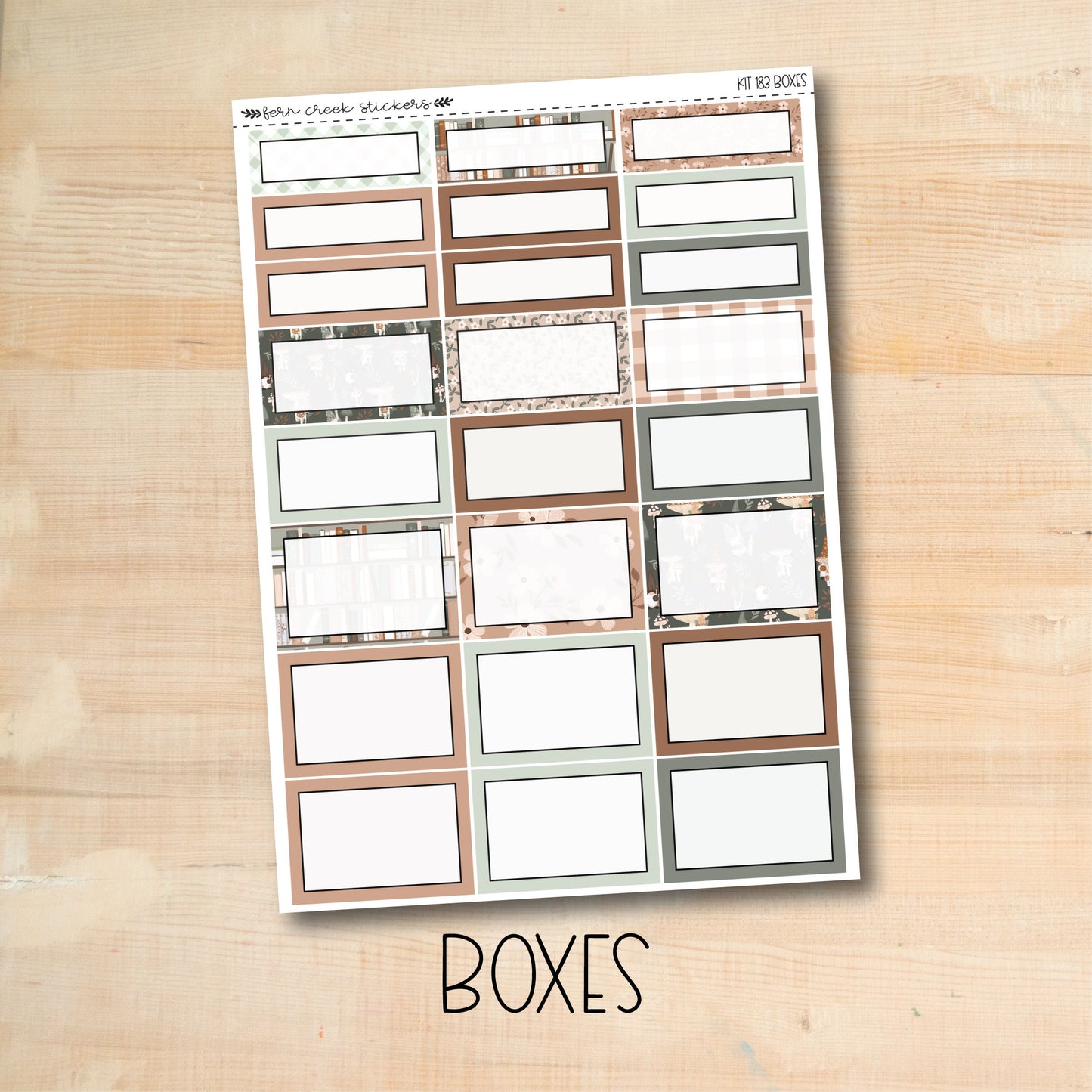 KIT-183 || FALL COTTAGE weekly planner kit for Erin Condren, Plum Paper, MakseLife and more!