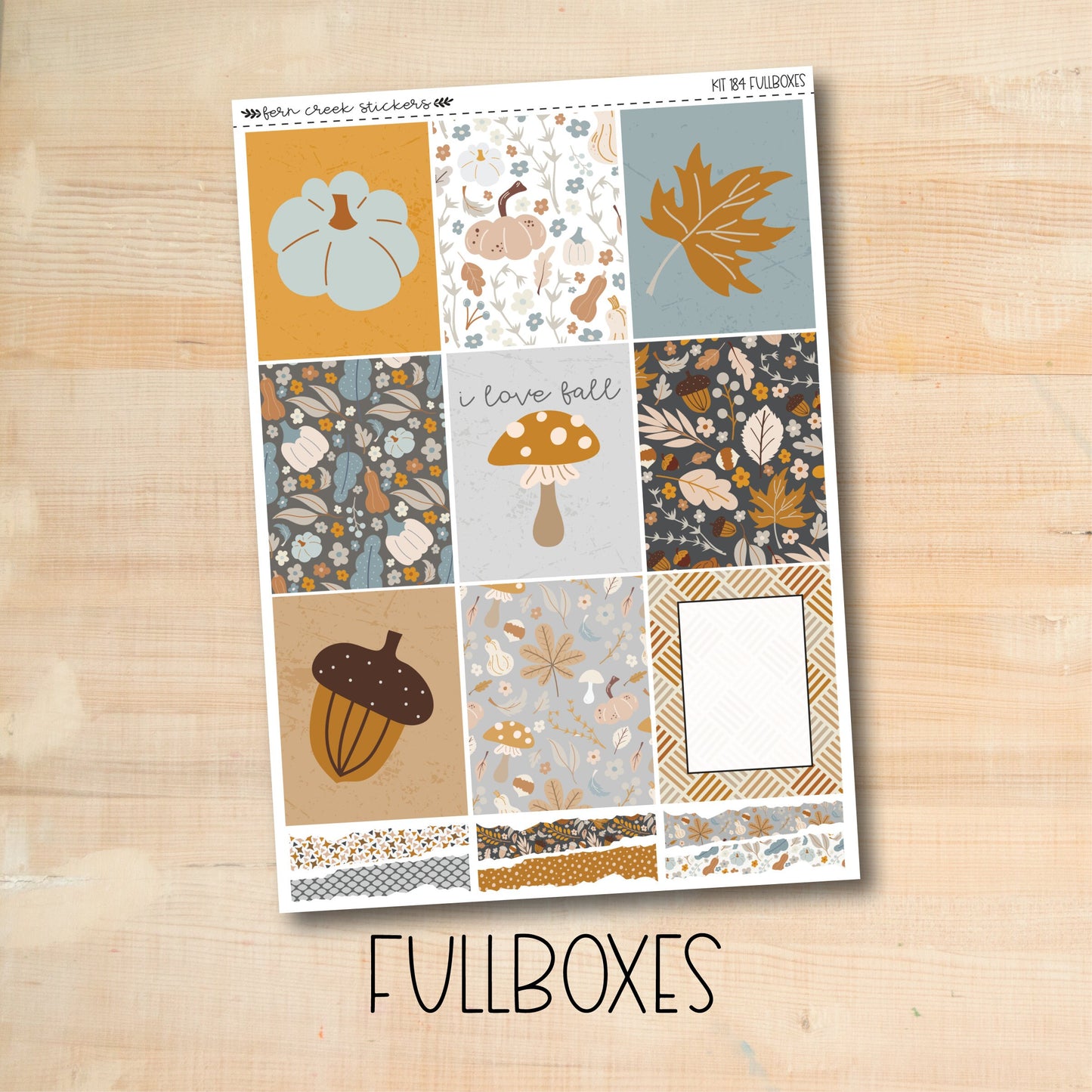 KIT-184 || AUTUMN DREAMS weekly planner kit for Erin Condren, Plum Paper, MakseLife and more!