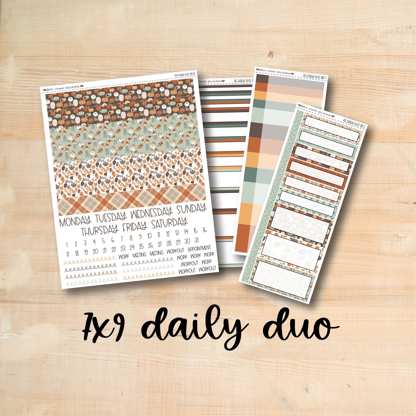 7x9 Daily Duo 187 || FALL'S HERE 7x9 Daily Duo Kit