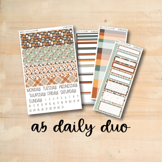 A5 Daily Duo 187 || FALL'S HERE A5 Erin Condren daily duo kit