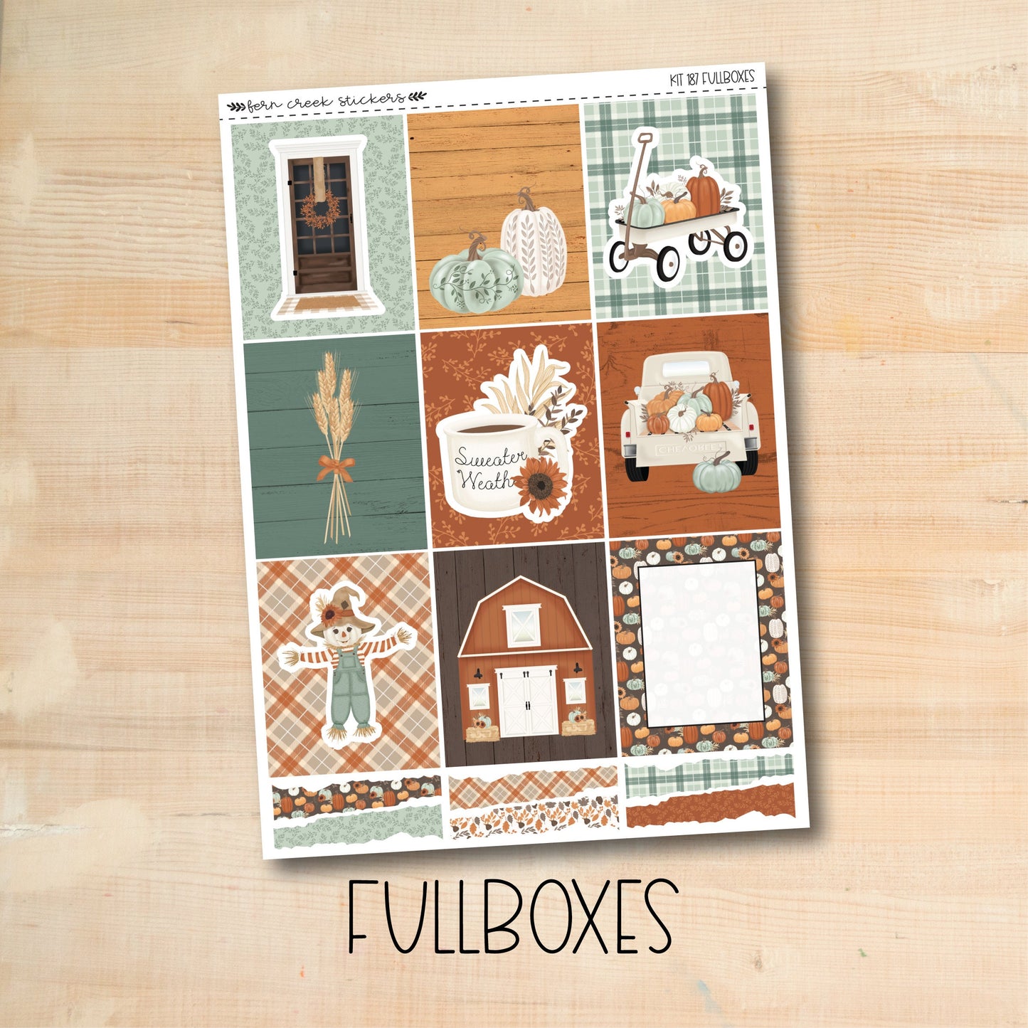 KIT-187 || FALL'S HERE weekly planner kit for Erin Condren, Plum Paper, MakseLife and more!