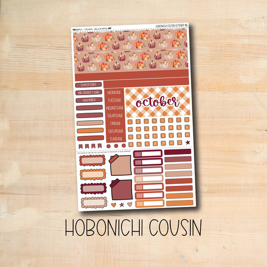 HC-186 || PUMPKIN PICKING October Hobonichi Cousin monthly kit