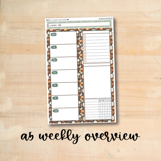 A5-WO 187 || FALL'S HERE A5 Daily Duo Erin Condren Weekly Overview