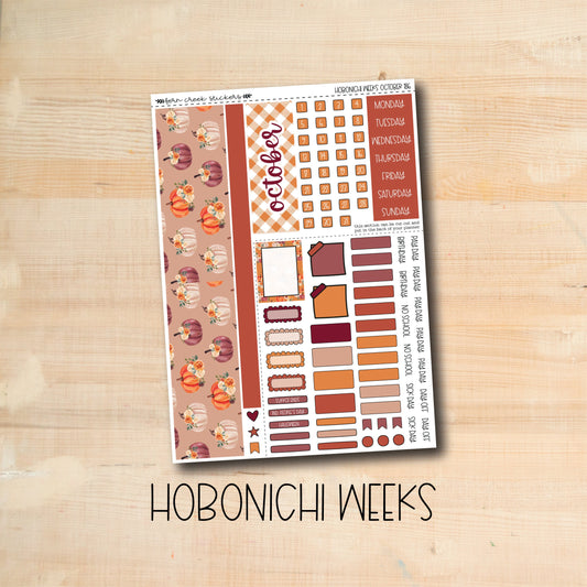 HW-186 || PUMPKIN PICKING October Hobonichi Weeks monthly kit