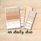 A5 Daily Duo 188 || PUMPKIN SPICE A5 Erin Condren daily duo kit
