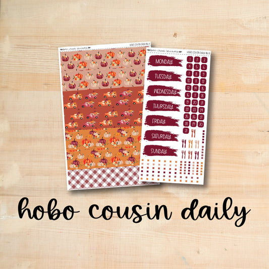 HC Daily 186 || PUMPKIN PICKING Hobonichi Cousin Daily Kit