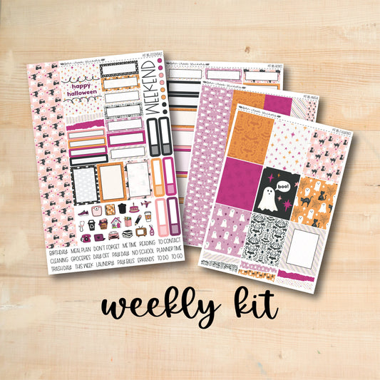 KIT-185 || CUTE HALLOWEEN weekly planner kit for Erin Condren, Plum Paper, MakseLife and more!