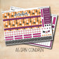 EC A5 185 || CUTE HALLOWEEN October A5 Erin Condren monthly planner kit