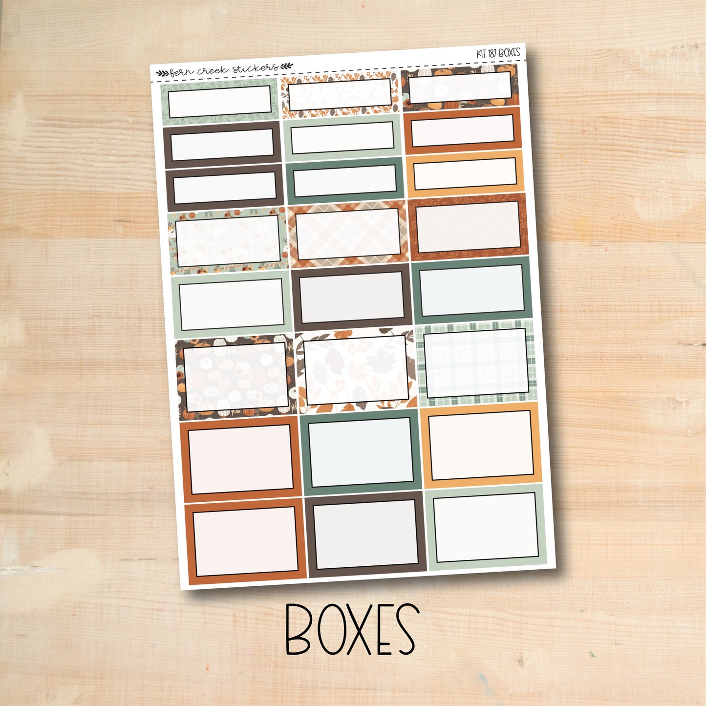 KIT-187 || FALL'S HERE weekly planner kit for Erin Condren, Plum Paper, MakseLife and more!