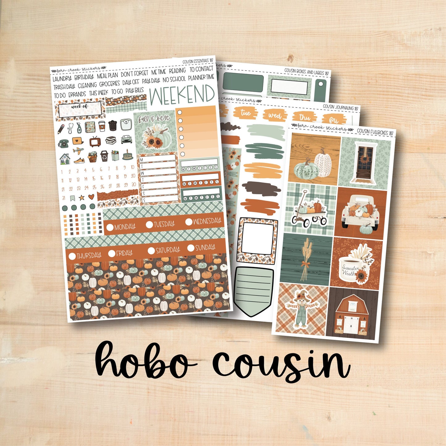 HC Weekly 187 || FALL'S HERE Hobonichi Cousin Weekly Kit