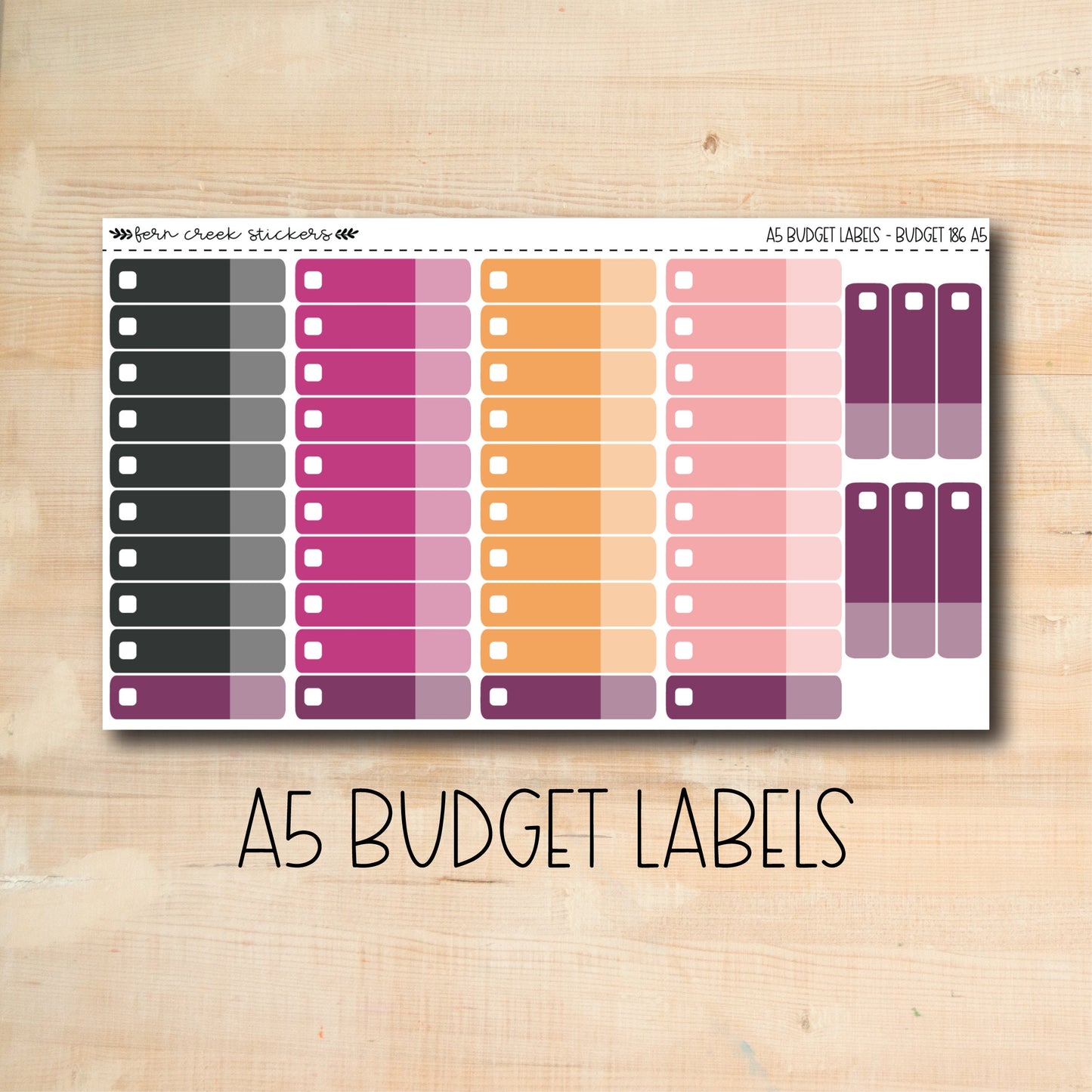 BUDGET-185 || CUTE HALLOWEEN A5 budget labels